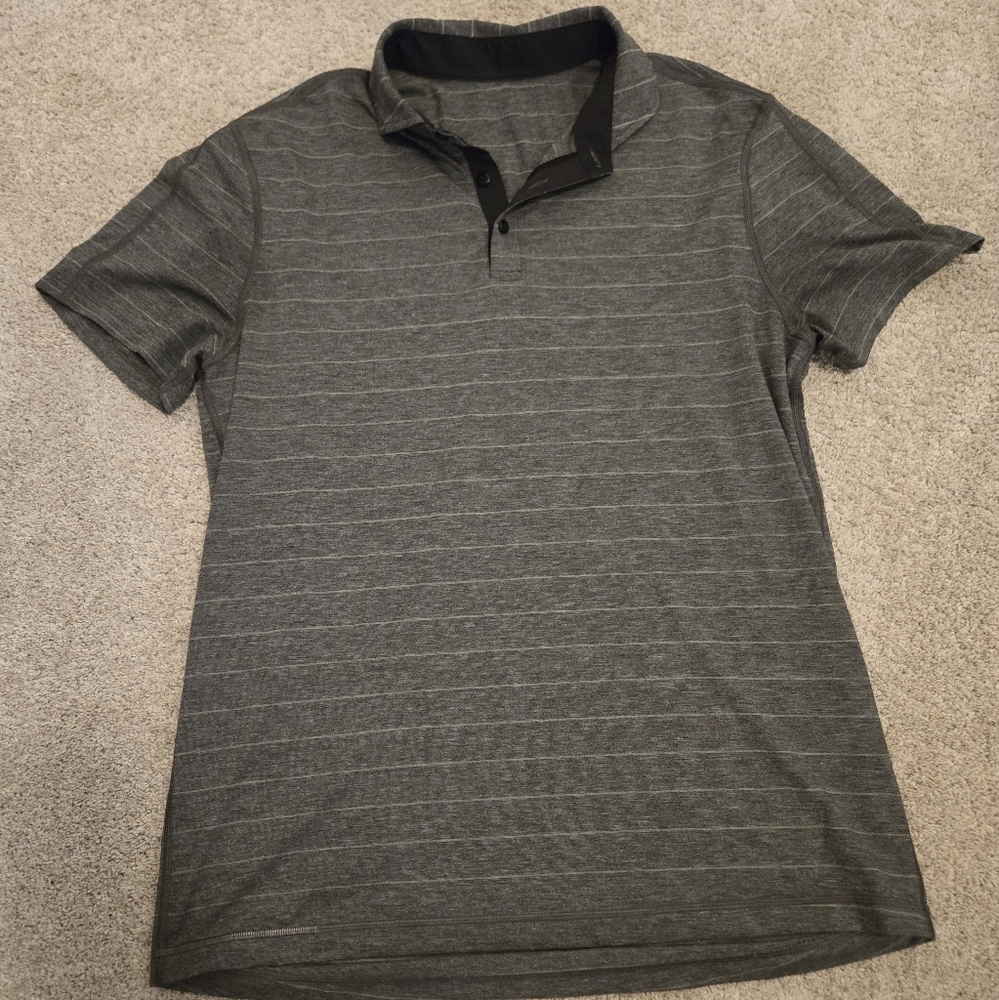Lululemon Men's Gray Polo
